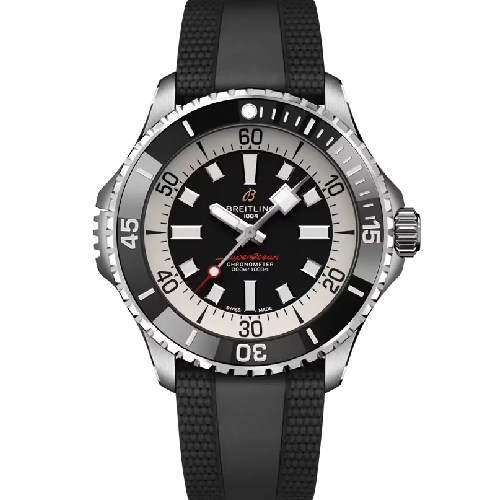 Breitling Superocean Automatic 46 Black Rubber Strap