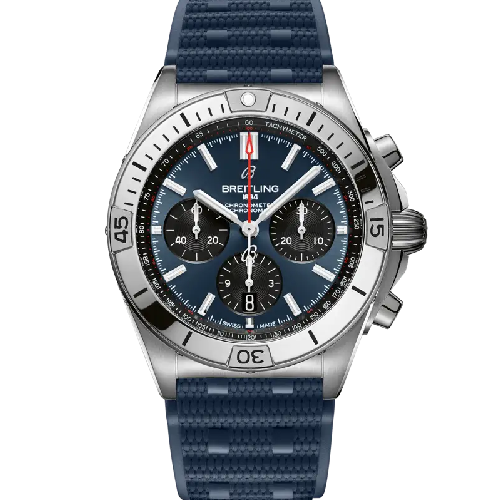 Breitling Chronomat B01 42 Blue Rubber Strap