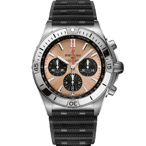 Breitling Chronomat B01 42 Black Rubber Strap