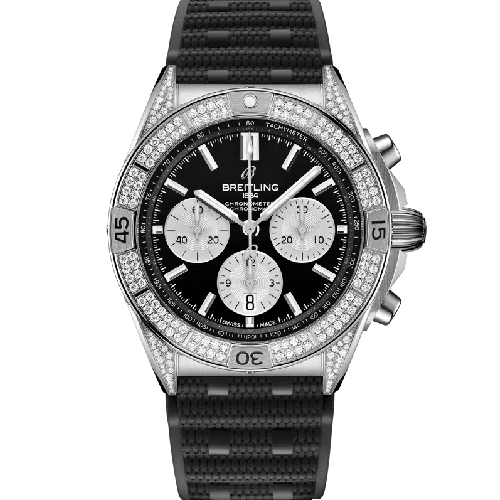 Breitling Chronomat B01 42 Black Rubber Strap
