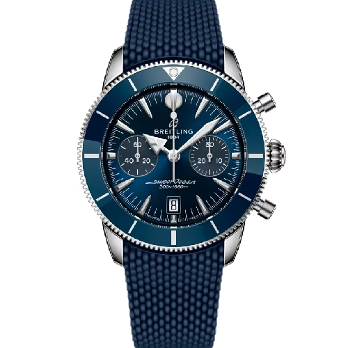 Breitling Superocean Heritage B01 Chronograph 42 Blue Rubber Strap