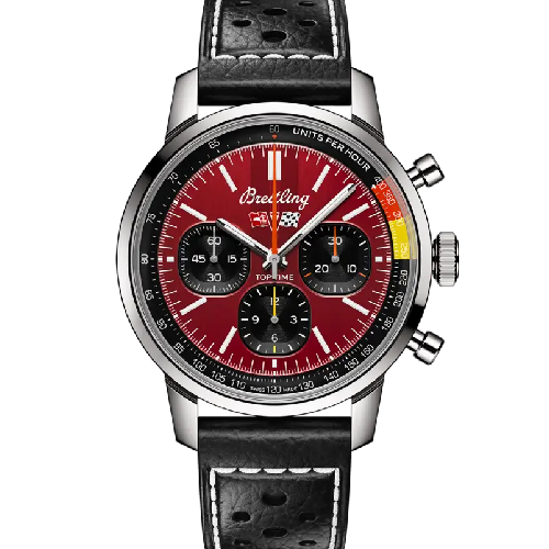 Breitling Top Time B01 Chevrolet Corvette Black Leather Strap