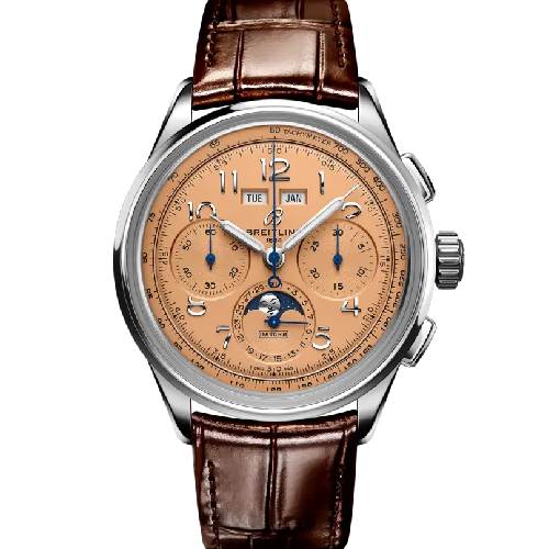 Breitling Premier B25 Datora 42 Brown Leather Strap
