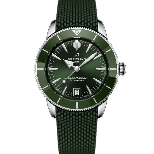 Breitling Superocean Heritage B31 Automatic 40 Green Rubber Strap