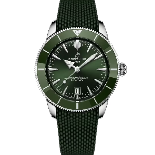 Breitling Superocean Heritage B31 Automatic 44 Green Rubber Strap