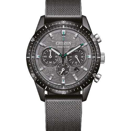 CITIZEN Eco-Drive Chronograph Black Rubber Strap