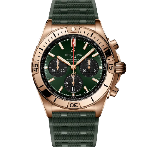 Breitling Chronomat B01 42 Green Rubber Strap