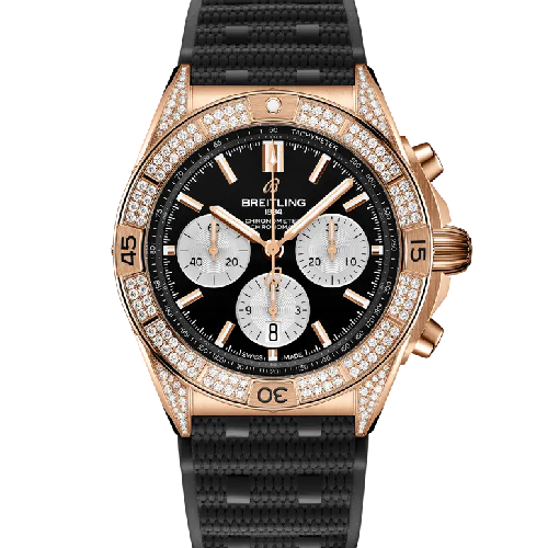 Breitling Chronomat B01 42 Black Rubber Strap
