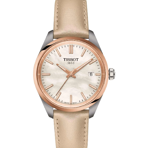 TISSOT T-Classic PR 100 Beige Leather Strap