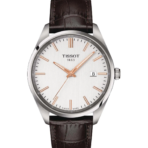 TISSOT T-Classic PR 100 Brown Leather Strap
