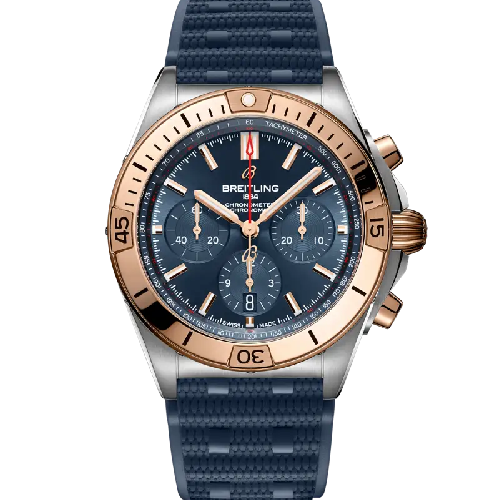 Breitling Chronomat B01 42 Blue Rubber Strap