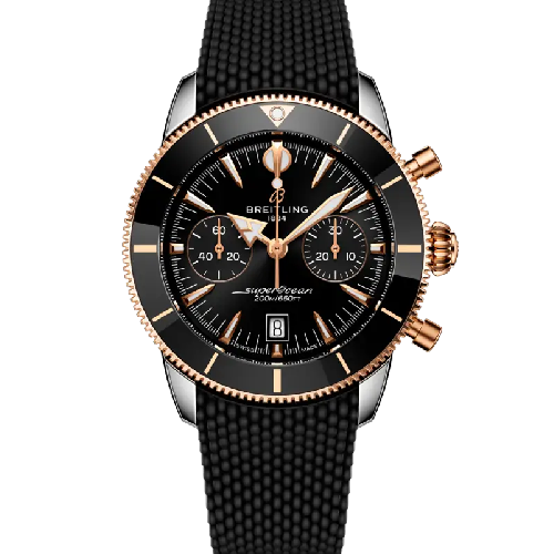 Breitling Superocean Heritage B01 Chronograph 42 Black Rubber Strap