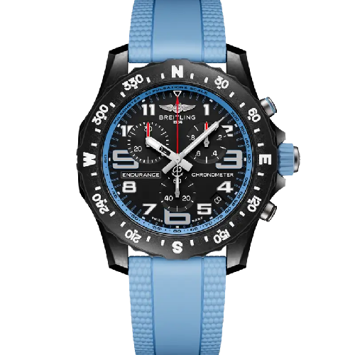 Breitling Professional Endurance Pro 44 Light Blue Rubber Strap
