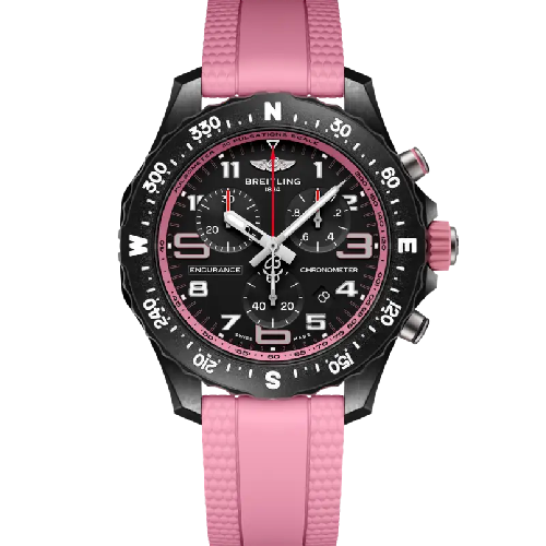 Breitling Professional Endurance Pro 38 Pink Rubber Strap