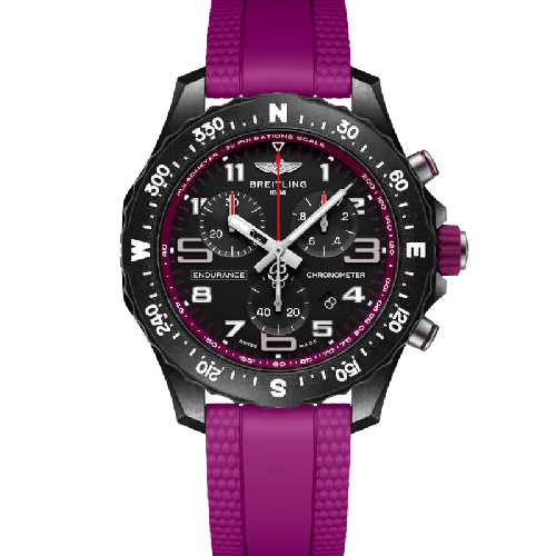 Breitling Professional Endurance Pro 38 Purple Rubber Strap