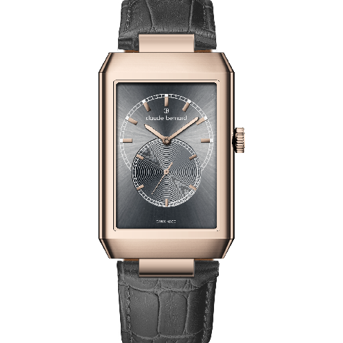 Claude Bernard Ora Vera Small Seconds Gents Grey Leather Strap