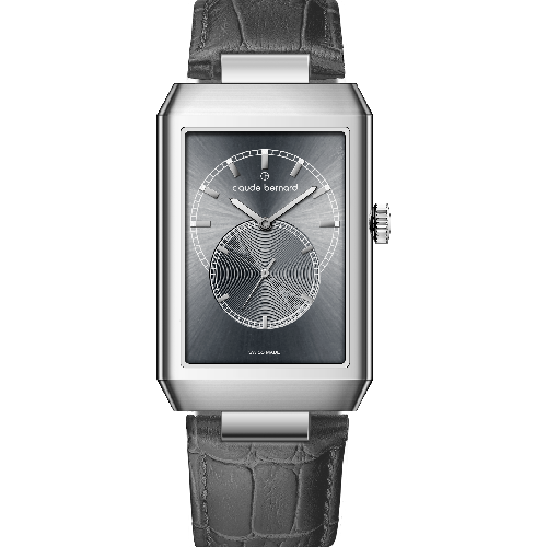 Claude Bernard Ora Vera Small Seconds Gents Grey Leather Strap