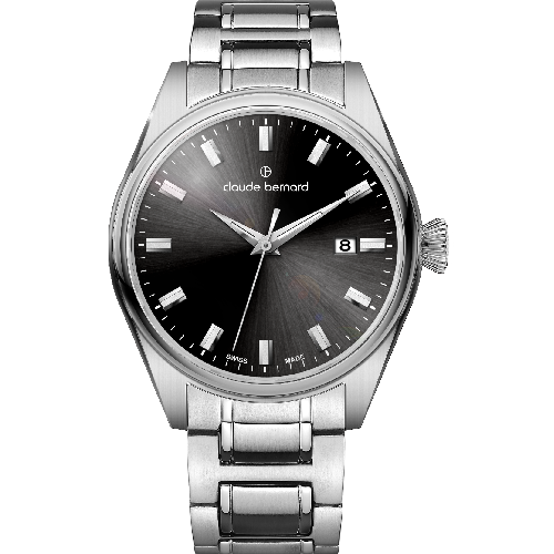 Claude Bernard Proud Heritage Date Stainless Steel Bracelet