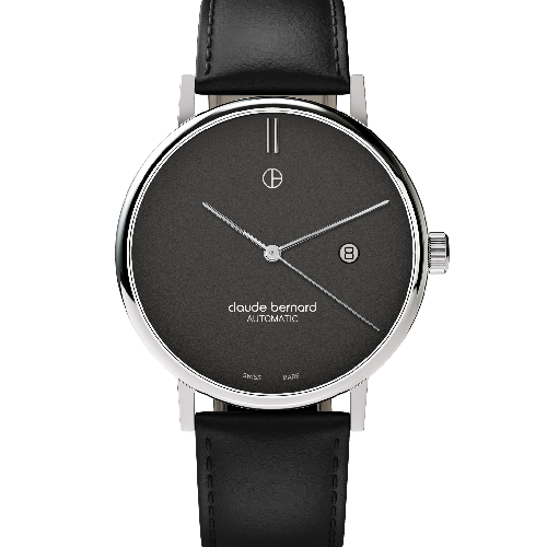 Slim Line Automatic Limited Edition Black Leather Strap