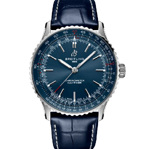 Breitling Navitimer Automatic 41 Blue Leather Strap