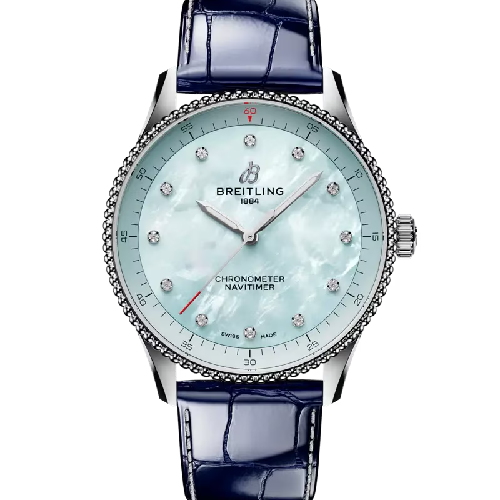 Breitling Navitimer 32 Blue Leather Strap