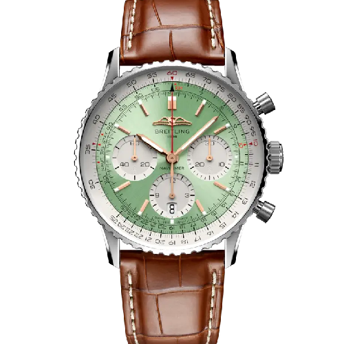 Breitling Navitimer B01 Chronograph 41 Brown Leather Strap