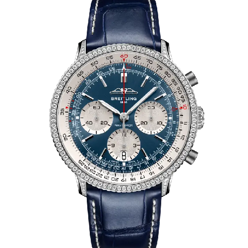 Breitling Navitimer B01 Chronograph 41 Blue Leather Strap
