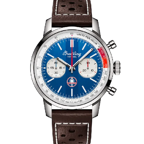 Breitling Top Time B01 Shelby Cobra Brown Leather Strap