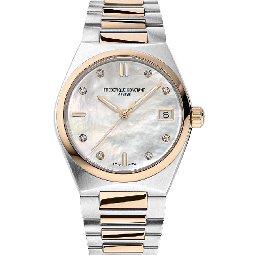 FREDERIQUE CONSTANT HIGHLIFE Ladies Quartz Two Tone Stainless Steel Bracelet