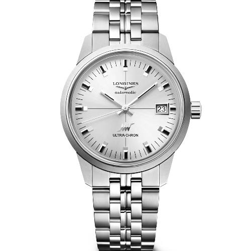 LONGINES Ultra-Chron Classic Automatic Silver Stainless Steel Bracelet 37 mm