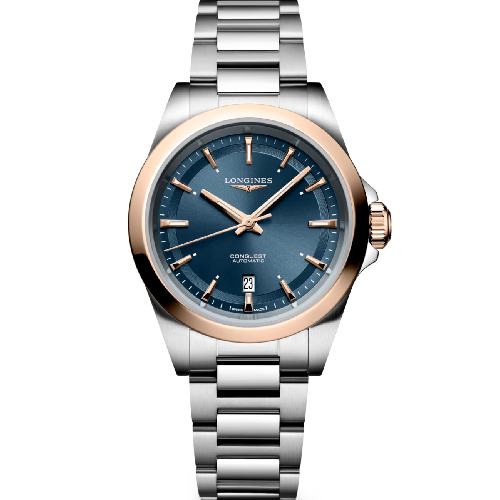 Longines Conquest Automatic Silver Stainless Steel Bracelet 30 mm