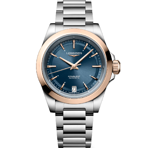 Longines Conquest Automatic Silver Stainless Steel Bracelet 34 mm