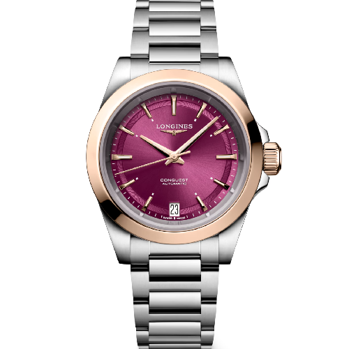 Longines Conquest Automatic Silver Stainless Steel Bracelet 34 mm