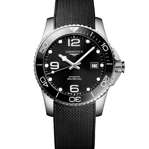 LONGINES HydroConquest Automatic Black Rubber Strap 41 mm