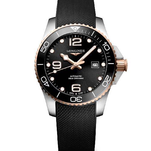 LONGINES HydroConquest Automatic Black Rubber Strap 43 mm