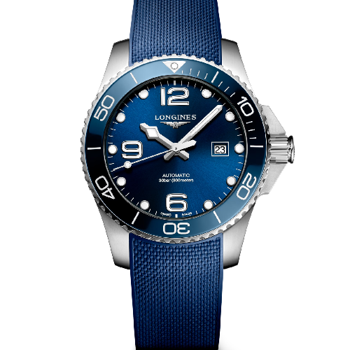 LONGINES HydroConquest Automatic Blue Rubber Strap 43 mm