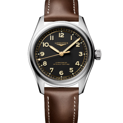 Longines Spirit Pilot Brown Leather Strap 39mm