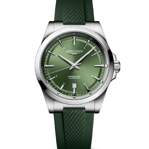 LONGINES Conquest Automatic Blue Rubber Strap 41 mm