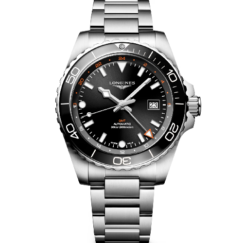 LONGINES HydroConquest GMT Automatic Silver Stainless Steel Bracelet 43 mm