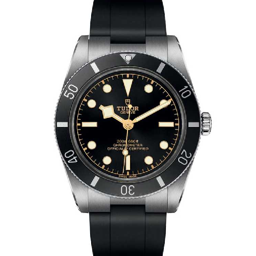 TUDOR Black Bay 54 Black Rubber Strap