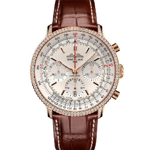 Breitling Navitimer B01 Chronograph 41 Brown Leather Strap