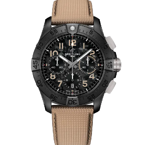 Breitling Avenger B01 Chronograph 42 Night Mission Beige Leather Strap
