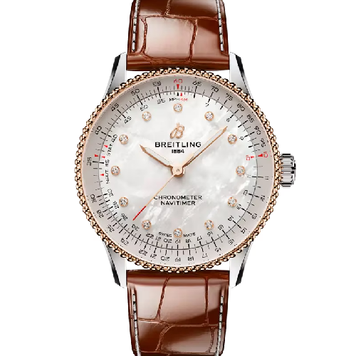 Breitling Navitimer Automatic 36 Brown Leather Strap