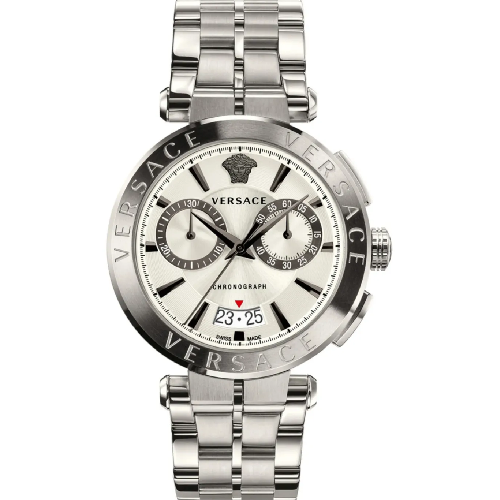 Versace Aion Chronograph Silver Stainless Steel Bracelet