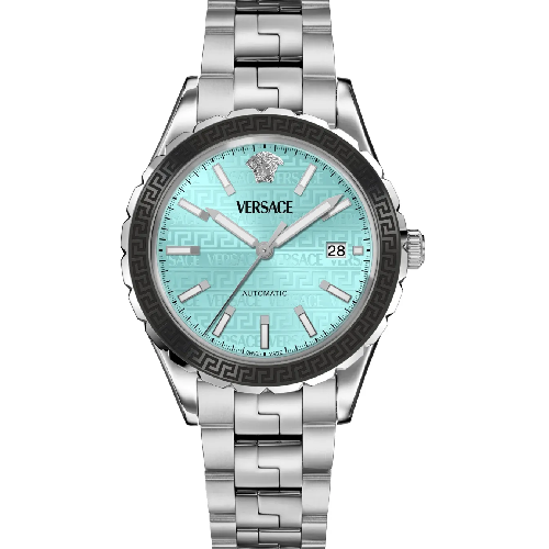 Versace Hellenyium Automatic Silver Stainless Steel Bracelet