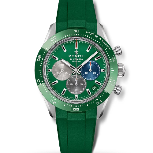 Zenith Chronomaster Sport Green Rubber Strap