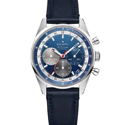 Zenith Chronomaster Original Blue Leather Strap