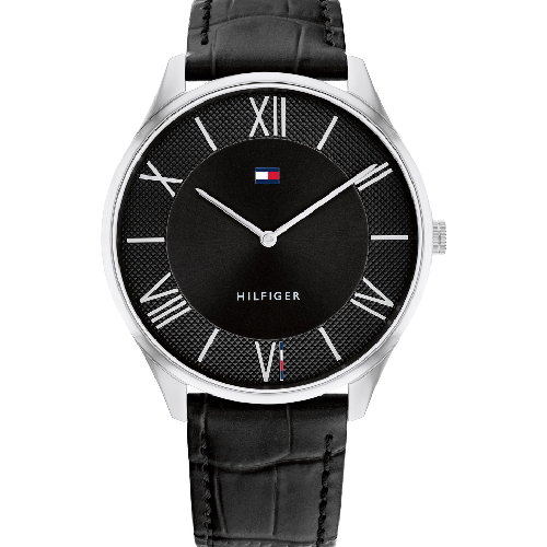 Tommy Hilfiger Casual Black Leather Strap