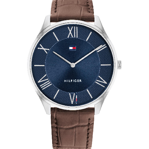 Tommy Hilfiger Becker Brown Leather Strap