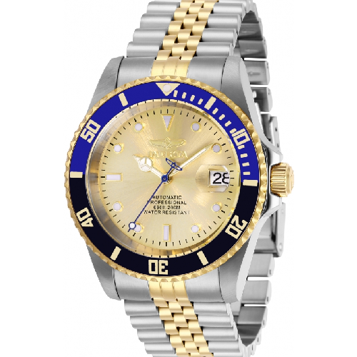 Invicta Pro Diver Automatic Two Tone Stainless Steel Bracelet